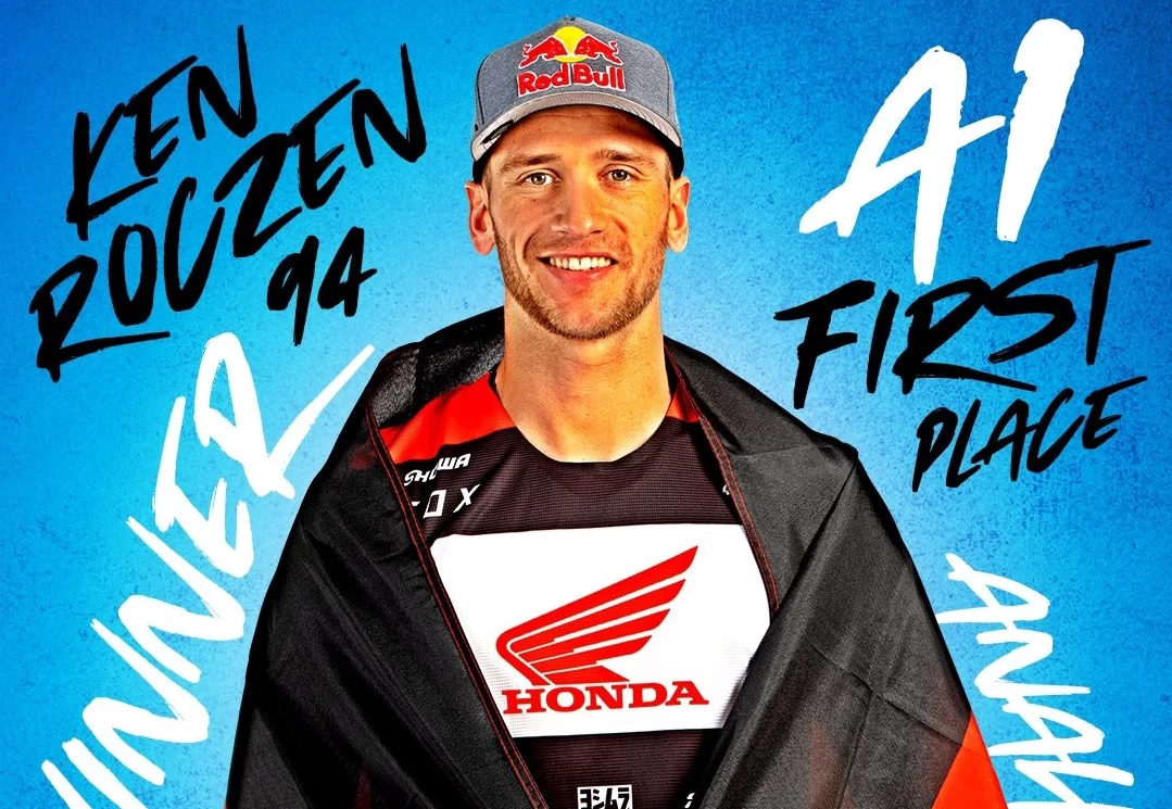 SUPERCROSS - KEN ROCZEN MOSTRA A QUE VEIO E VENCE ETAPA DO ANO NA 450