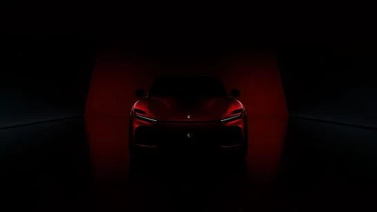 AUTOMÓVEIS - A PRIMEIRA IMAGEM DO FERRARI PUROSANGUE